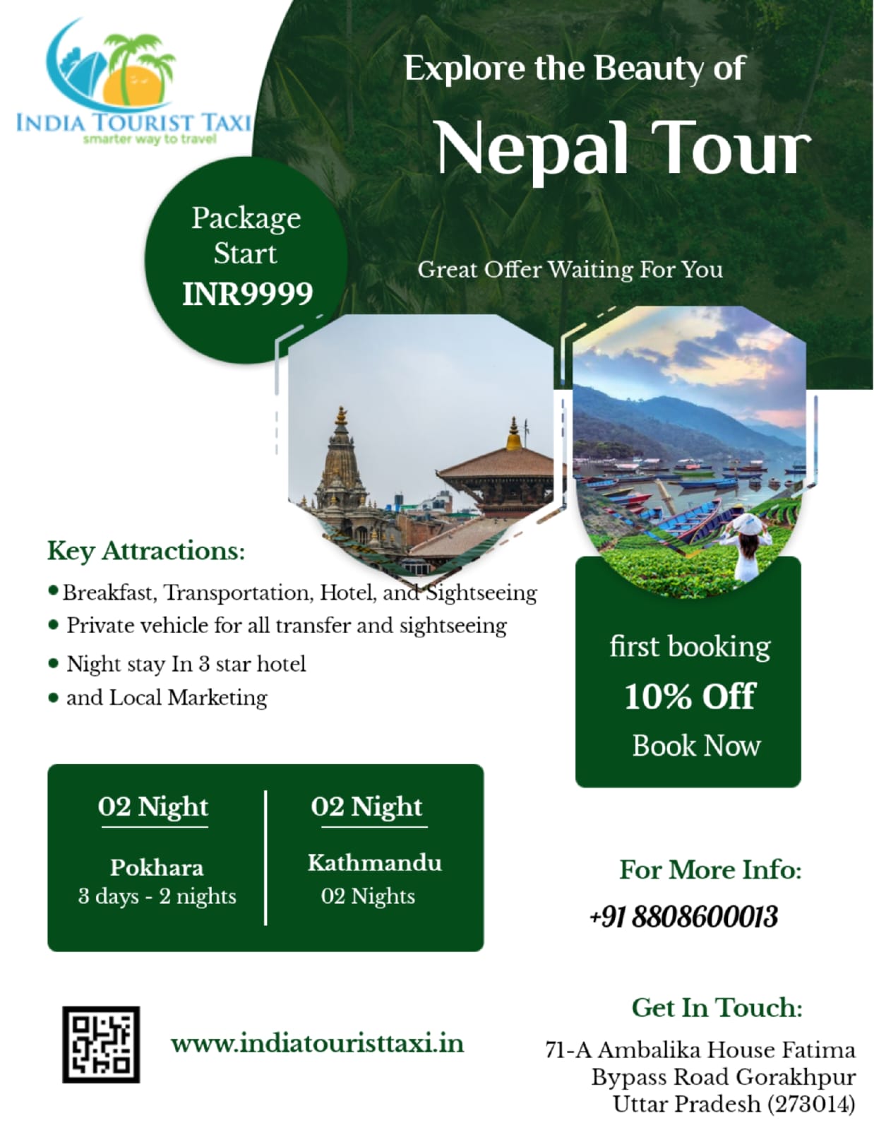 Best Nepal Tour Package from Gorakhpur